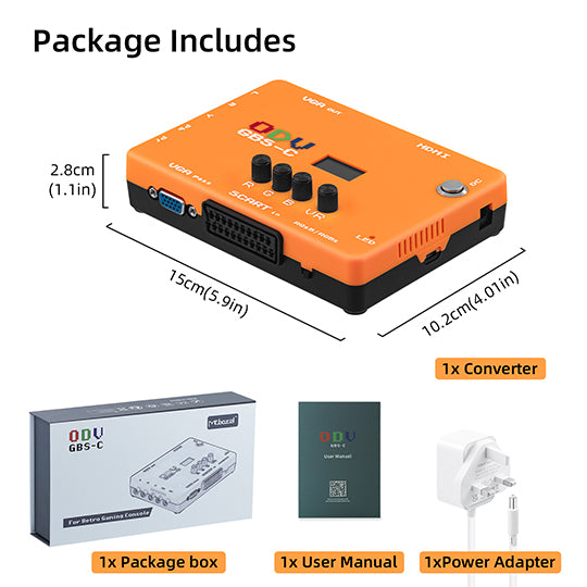 ODV-GBS-C SCAN CONVERTER FOR RETRO GAMING CONSOLE – odv-gbsc